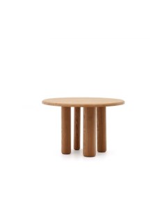 Mailen Круглый стол из ясеневого шпона с натуральной отделкой O 120 см La forma (ex julia grup)