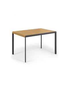 Раздвижной стол Nadyria с дубовым шпоном и стальными ножками120 160 x 80 cm La forma (ex julia grup)