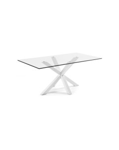 Белый стеклянный стол Arya La forma (ex julia grup)