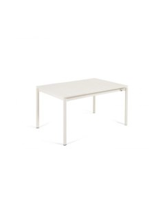 Раздвижной алюминиевый садовый стол Zaltana с матовой белой отделкой 140 200 x 90 см La forma (ex julia grup)