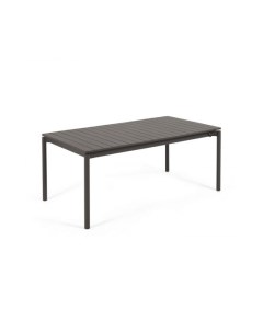 Раздвижной алюминиевый стол для улицы Zaltana с матовой черной отделкой 180 240 x 100 см La forma (ex julia grup)