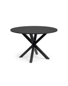 ARYA Круглый O 119 cm MDF стол со стальными черными ножками La forma (ex julia grup)