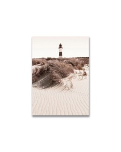 Картина на холсте Маяк на песчаном пляже Дом корлеоне