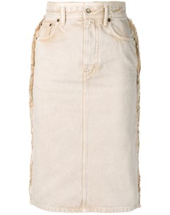 Acne studios джинсовая юбка карандаш нейтральные цвета Acne studios