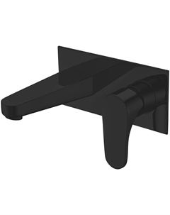 Смеситель для раковины Eleganz AF8312B черный матовый, со встраиваемой частью Abber