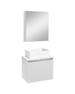 Мебель для ванной комнаты Бари 50 см белая Runo