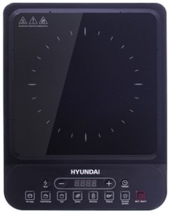 Плита компактная электрическая HYC 0101 стеклокерамика индукционная 1400Вт конфорок 1шт черный HYC 0 Hyundai