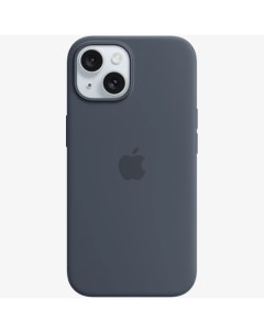 Чехол накладка Silicone Case A3123 для смартфона iPhone 15 силикон темно синий 194253939337 Apple