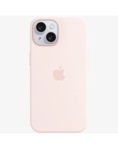 Чехол накладка Silicone Case A3123 для смартфона iPhone 15 силикон светло розовый 194253939399 Apple