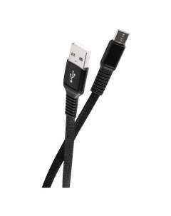 Кабель USB USB Type C плоский быстрая зарядка 1 м черный УТ000036692 Red line