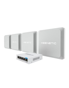 Комплект точка доступа коммутатор Orbiter Pro 4 Pack PoE switch 5 bundle 2xLAN 1 Гбит с 1 Гбит с 802 Keenetic