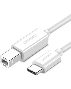 Кабель USB Type C USB 1 м белый US241 40560_ Ugreen
