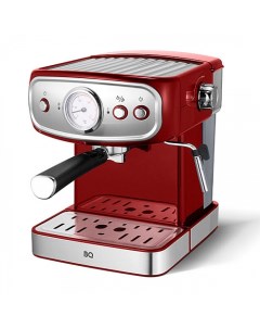 Кофеварка рожковая CM1006 850 Вт кофе молотый 1 5 л капучинатор красный серебристый Bq