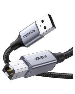 Кабель USB 2 0 Am USB 2 0 Bm экранированный 1 5 м черный US369 80802 Ugreen