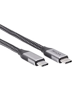 Кабель USB Type C USB Type C быстрая зарядка 100 Вт 1 8 м черный CU420M 1 8M CU420M 1 8M Vcom