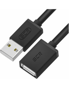Кабель удлинитель USB 2 0 Af USB 2 0 Am 50 см черный GCR 55067 Greenconnect