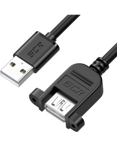 Кабель удлинитель USB 2 0 Af USB 2 0 Am ферритовый фильтр 1 5 м черный GCR 54747 Greenconnect