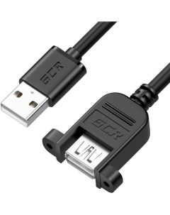 Кабель удлинитель USB 2 0 Af USB 2 0 Am ферритовый фильтр 2 м черный GCR 54748 Greenconnect