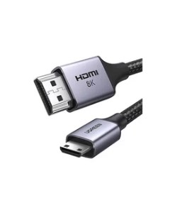 Кабель переходник адаптер HDMI 19M Mini HDMI 19M v2 1 4K 8K экранированный 1 м черный HD163 15514 Ugreen