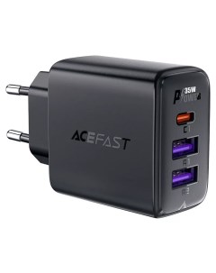 Сетевое зарядное устройство A57 35 Вт 2xUSB EU USB type C Quick Charge PD черный AF A57 BK Acefast
