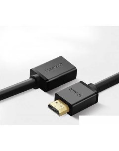 Кабель переходник адаптер HDMI 19M HDMI 19F v2 0 4K экранированный 2 м черный HD104 10142 Ugreen