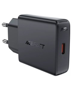 Сетевое зарядное устройство A65 20 Вт EU USB type C Quick Charge PD черный AF A65 BK Acefast