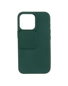 Чехол накладка Soft Case With Camera Slider для смартфона Apple iPhone 13 Pro зеленый 1019200 Unbroke