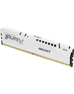 Память DDR5 DIMM 16Gb 6000MHz CL40 1 35V FURY Beast White KF560C40BW 16 Retail Kingston