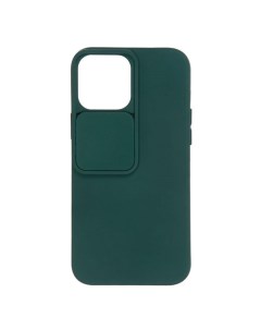 Чехол накладка Soft Case With Camera Slider для смартфона Apple iPhone 13 Pro Max зеленый 1019198 Unbroke