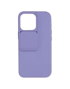 Чехол накладка Soft Case With Camera Slider для смартфона Apple iPhone 13 Pro фиолетовый 1019201 Unbroke