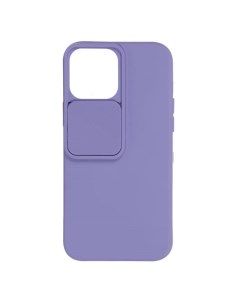 Чехол накладка Soft Case With Camera Slider для смартфона Apple iPhone 13 Pro Max фиолетовый 1019199 Unbroke