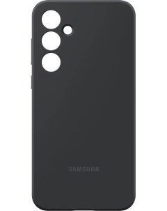 Чехол накладка Silicone Case для смартфона Galaxy A55 силикон микрофибра черный EF PA556TBEGRU Samsung