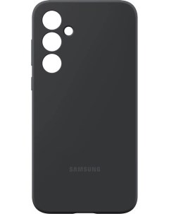 Чехол накладка Silicone Case для смартфона Galaxy A35 силикон микрофибра черный EF PA356TBEGRU Samsung