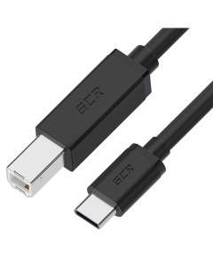 Кабель USB 2 0 Type C m USB 2 0 Bm 1 м черный GCR B200 GCR 55251 Greenconnect