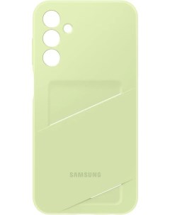 Чехол накладка Card Slot Case для смартфона Galaxy A15 TPU лайм EF OA156TMEGRU Samsung