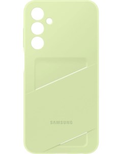 Чехол накладка Card Slot Case для смартфона Galaxy A25 TPU лайм EF OA256TMEGRU Samsung