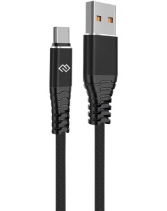 Кабель USB USB Type C 2 м черный DG USBA С 2M 27W Digma
