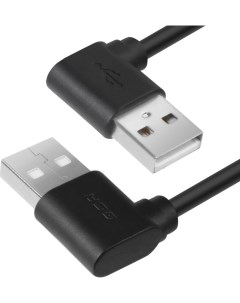 Кабель USB 2 0 Am USB 2 0 Am угловой 50 см черный GCR AUM5AM BB2S 0 5m Greenconnect
