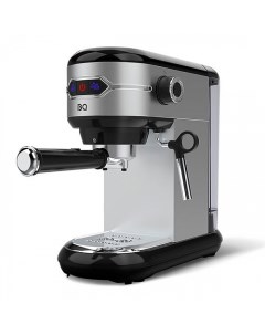 Кофеварка рожковая CM3001 1 45 кВт кофе молотый 1 л капучинатор черный серебристый Bq