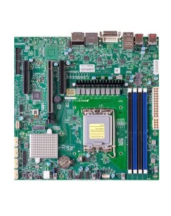 Материнская плата X13SAZ Q 1xSocket1700 Intel Q670E 4xDDR5 PCI Ex16 1xM 2 PCI E 4SATA3 RAID 0 1 5 10 Supermicro