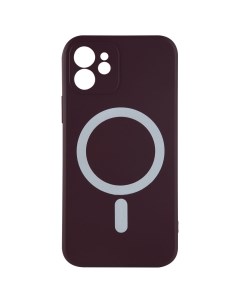 Чехол накладка MagSafe для смартфона Apple iPhone 12 TPU коричневый Barn&hollis