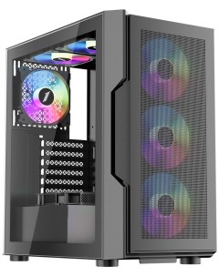 Корпус TRILOBITE T7 P ATX Midi Tower 2xUSB 3 0 RGB подсветка черный без БП T7 P BK 4F1 1stplayer