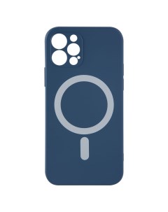 Чехол накладка MagSafe для смартфона Apple iPhone 12 mini TPU синий Barn&hollis