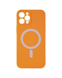 Чехол накладка MagSafe для смартфона Apple iPhone 12 Pro Max TPU оранжевый Barn&hollis