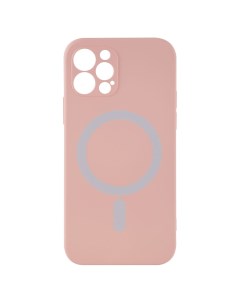Чехол накладка MagSafe для смартфона Apple iPhone 12 mini TPU персиковый Barn&hollis