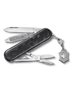 Нож перочинный 5 в 1 черный серебристый Classic Brilliant 0 6221 90 Victorinox