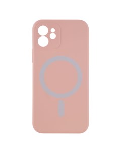 Чехол накладка MagSafe для смартфона Apple iPhone 12 TPU персиковый Barn&hollis