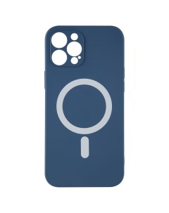 Чехол накладка MagSafe для смартфона Apple iPhone 12 Pro Max TPU синий Barn&hollis