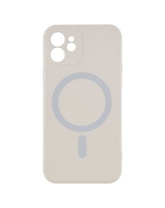 Чехол накладка MagSafe для смартфона Apple iPhone 12 TPU бежевый Barn&hollis