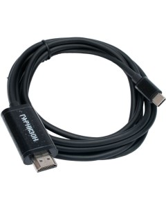 Кабель переходник адаптер USB 2 0 Type C M HDMI 19M v1 4 4K 1 8 м черный GCC A CM HDMI 1 8M Гарнизон